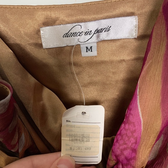 NWT Women’s Dance in Paris Formal Spaghetti Strap Silk Maxi Dress SZ M - Picture 4 of 6